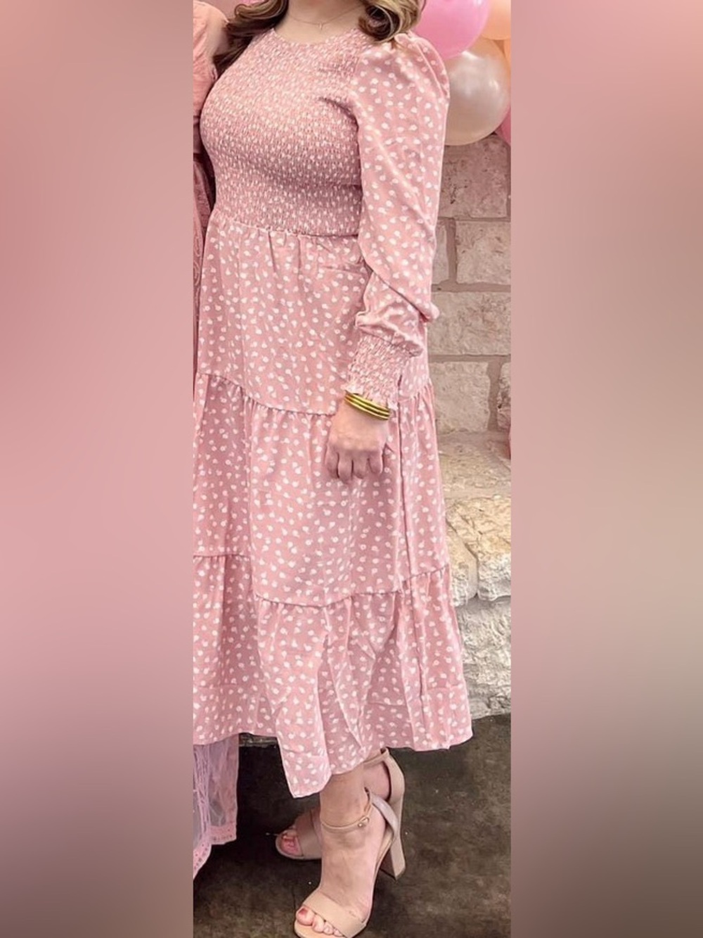 Pink Midi Dress